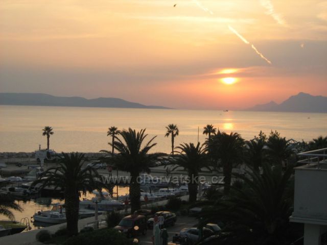 západ slunce v Tučepech