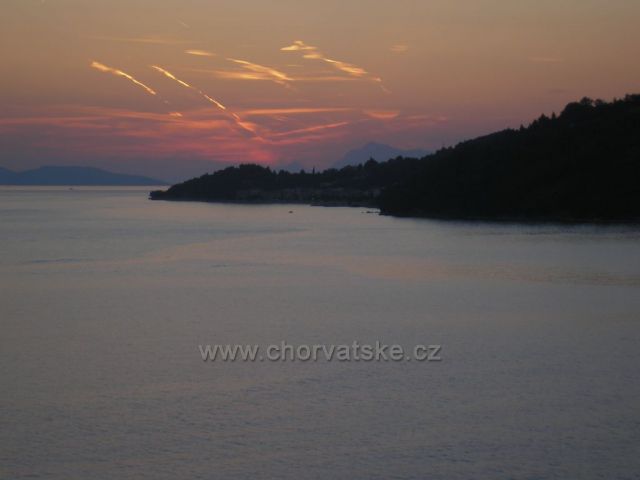 západ slunce nad Podgorou z Drašnic