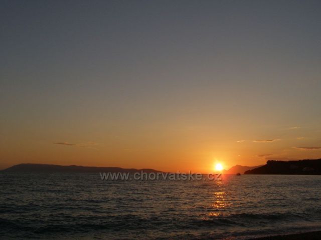 Západ slunce v Tučepi.