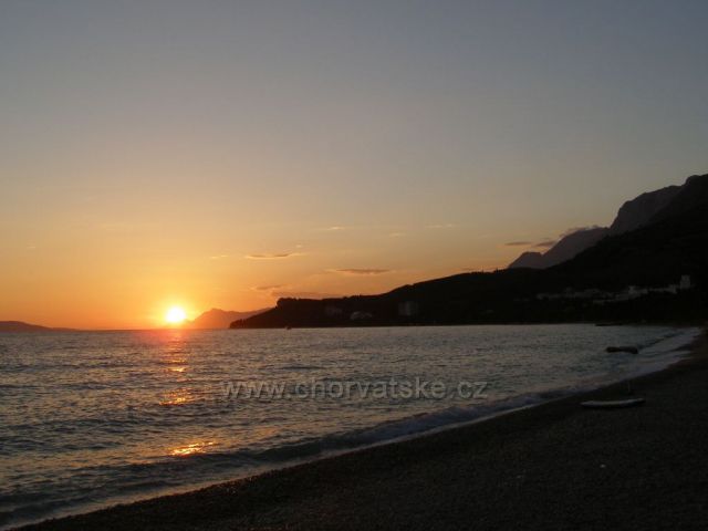 Západ slunce v Tučepi.