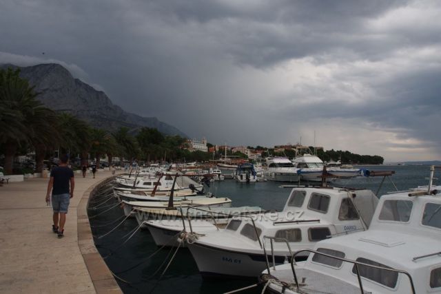 Bora umrtví všechny lodě (Baška Voda-15.7.2016)