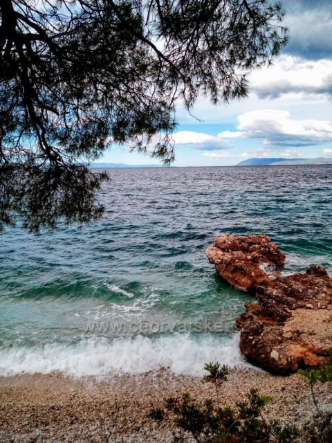 Větrný den u moře.