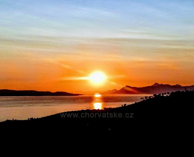 Západ slunce z horní Podgory.